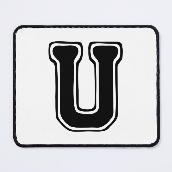 Item preview, Bold Grooveline Letter U – Retro Varsity Outline Font designed and sold by uncoXab.