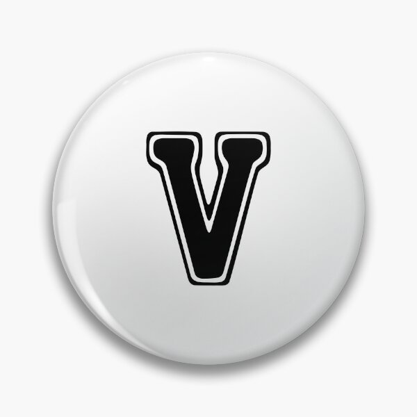 Item preview, Bold Grooveline Letter V – Retro Varsity Outline Font designed and sold by uncoXab.