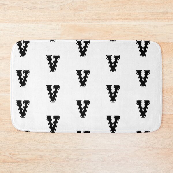 Item preview, Bold Grooveline Letter V – Retro Varsity Outline Font designed and sold by uncoXab.
