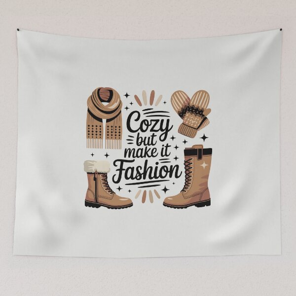 Item preview, Cozy but Make It Fashion – Winter Style Design designed and sold by Jollys-ArtShop.
