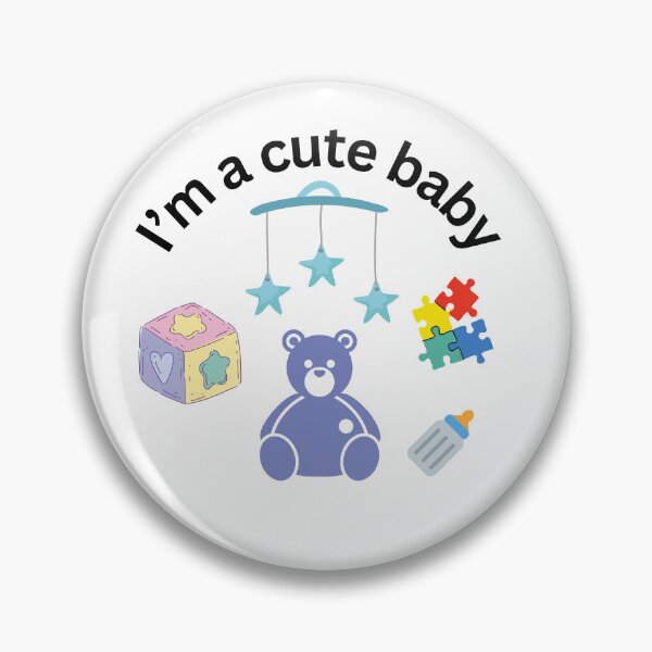 Item preview, I'm a Cute Baby • Sono un Bebè Carino • Je Suis un Bébé Mignon designed and sold by LenaBlueDesigns.