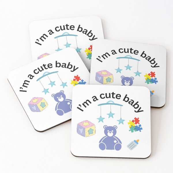 Item preview, I'm a Cute Baby • Sono un Bebè Carino • Je Suis un Bébé Mignon designed and sold by LenaBlueDesigns.
