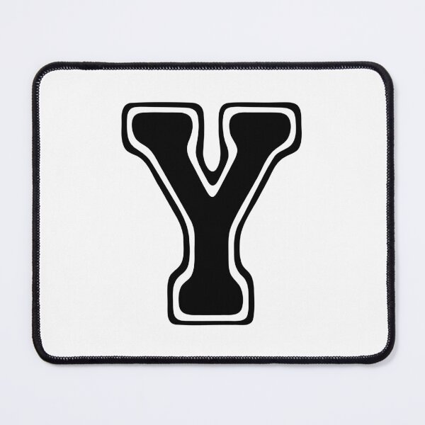 Item preview, Bold Grooveline Letter Y – Retro Varsity Outline Font designed and sold by uncoXab.