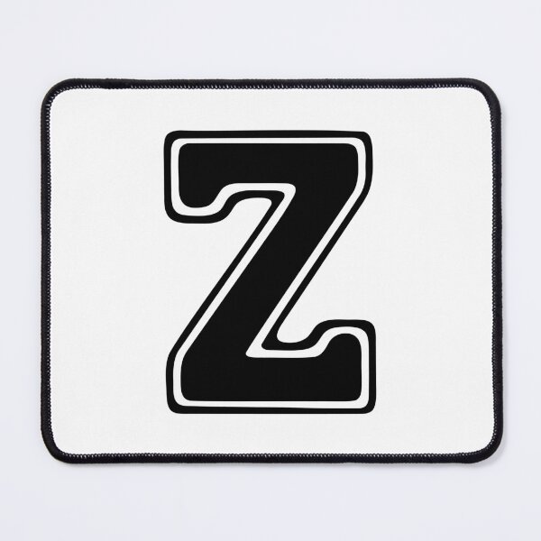 Item preview, Bold Grooveline Letter Z – Retro Varsity Outline Font designed and sold by uncoXab.