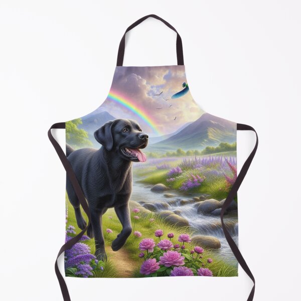 Item preview, Black Lab with rainbow designed and sold by RavenWhite17.