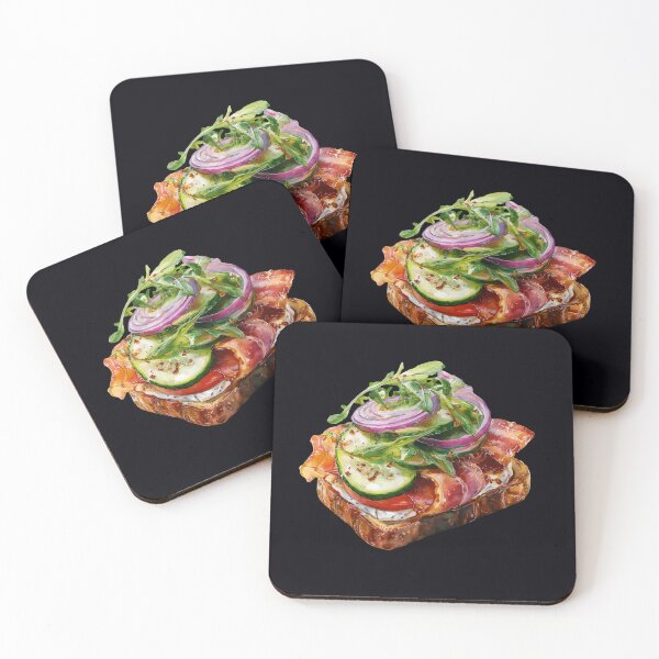 Item preview, Open-faced sandwich with bacon designed and sold by Bluepineart.