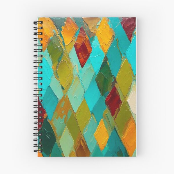 Item preview, Multicolor Impasto Diamonds  designed and sold by WallsAlive.
