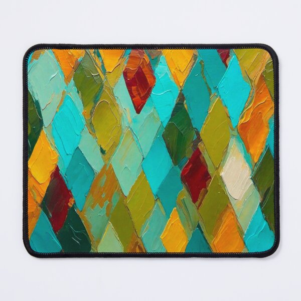 Item preview, Multicolor Impasto Diamonds  designed and sold by WallsAlive.