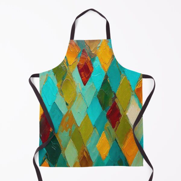 Item preview, Multicolor Impasto Diamonds  designed and sold by WallsAlive.