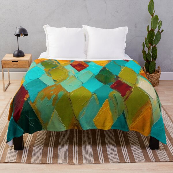Item preview, Multicolor Impasto Diamonds  designed and sold by WallsAlive.