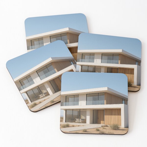 Item preview, Modern Desert House Exterior with Minimalist Architecture  designed and sold by Combat Skies.