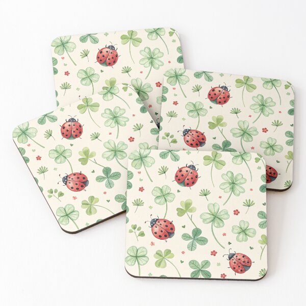 Item preview, Ladybugs on shamrocks , clover, good luck . designed and sold by Lucky 777.