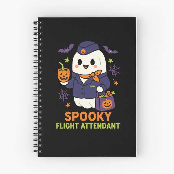 Item preview, Spooky Flight Attendant Halloween Ghost – Cute Stewardess Design for Kids designed and sold by EuropeanPrints.