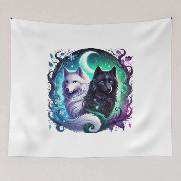 Item preview, Mystical Wolves designed and sold by Eiwaprints.