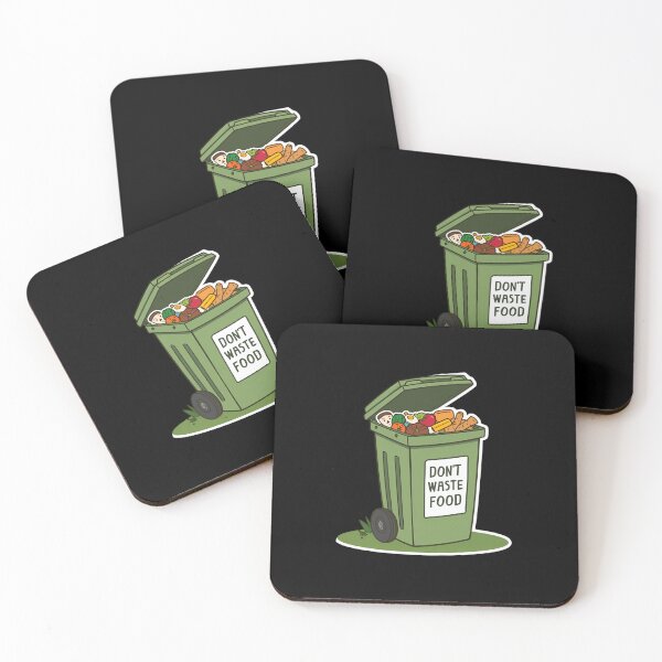 Item preview, Don’t Waste Food – Trash Can Message designed and sold by Merch By Style.