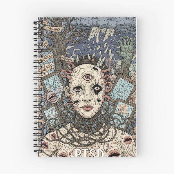 Item preview, PTSD Echoes: Silent Battles in the Mind designed and sold by Mind's Eye Terror's.