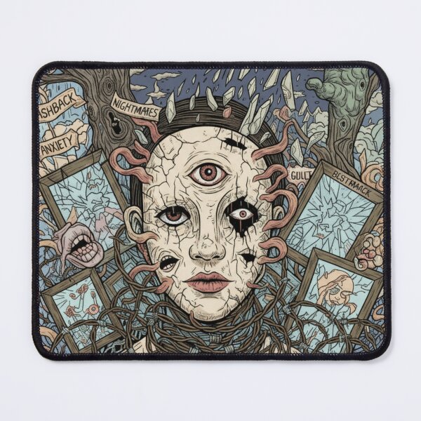 Item preview, PTSD Echoes: Silent Battles in the Mind designed and sold by Mind's Eye Terror's.