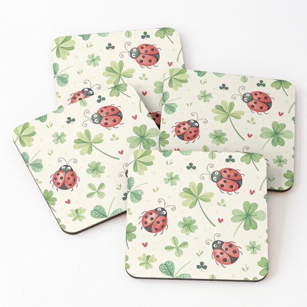 Item preview, Ladybugs on shamrocks , clovers , good luck . designed and sold by Lucky 777.