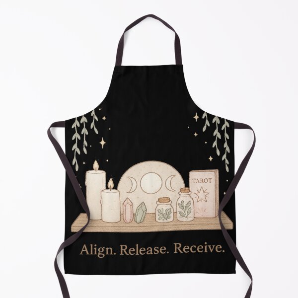 Item preview, Align Release Receive | Moon Altar Shelf Spiritual Witchy Art | Manifestation Stickers designed and sold by HerDreamCodes.