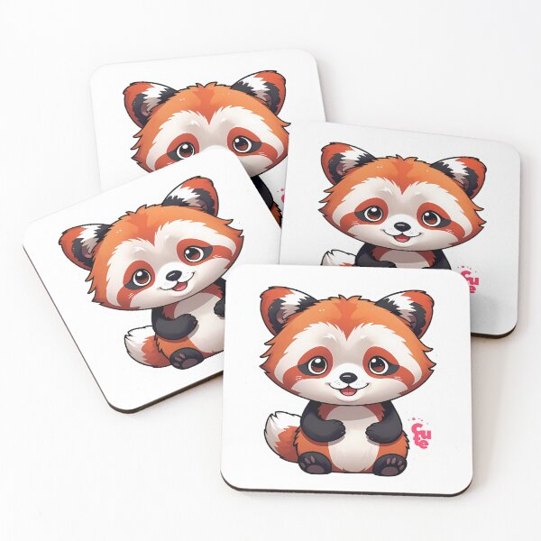 Item preview, Red chibi Cute Panda Kawaii Red Panda  designed and sold by Moonde04.