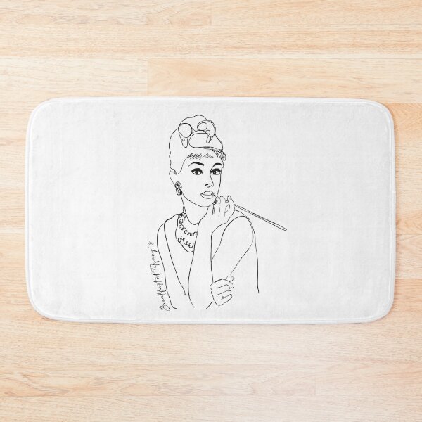 Item preview, Minimal Line Art Portrait – Vintage Audrey Style | Nostalgia Wall Art designed and sold by Pandositive.