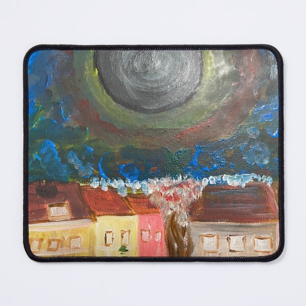 Item preview, Moonlit Night Above the Houses designed and sold by FNart1322.