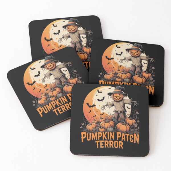 Item preview, Pumpkin Patch Terror – Halloween Horror Art Print designed and sold by teevoxx.