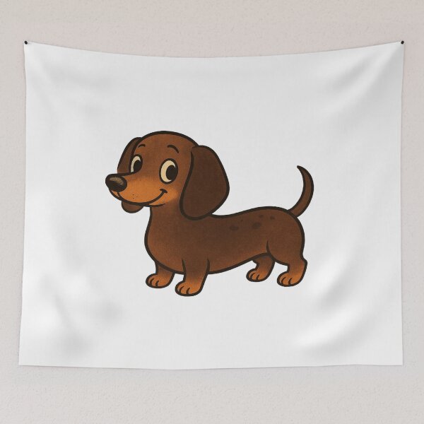 Item preview, Cute Little Dashound Weiner designed and sold by Prints-by-Olaf.