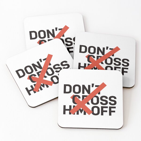 Item preview, Don't Cross Him Off designed and sold by Lynne Most Design.
