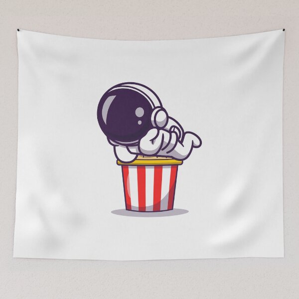 Item preview, Astronaut lying on popcorn jump designed and sold by Aze99.
