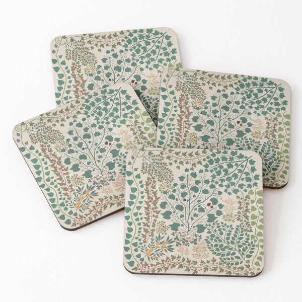 Item preview, Vintage Botanical Folk Art - Garden Vines, Leaves & Berries designed and sold by trajeado14.