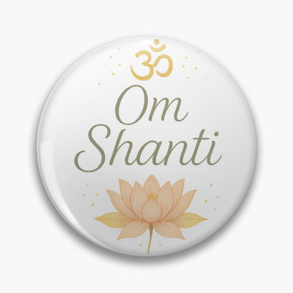 Item preview, Om Shanti – Lotus Flower Mantra Design | Peaceful Spiritual Vibes designed and sold by GarimpoCosmico.