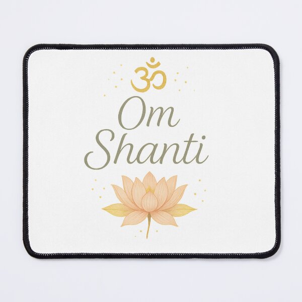 Item preview, Om Shanti – Lotus Flower Mantra Design | Peaceful Spiritual Vibes designed and sold by GarimpoCosmico.