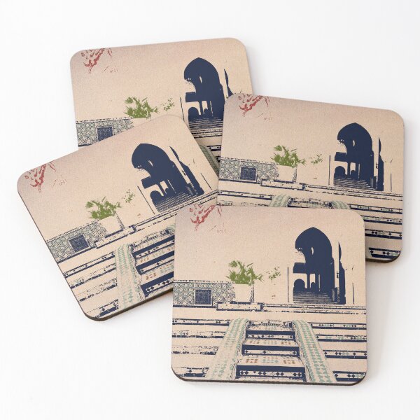 Item preview, Abstract art of the Grand Mosque of Paris. designed and sold by cherguicreates.