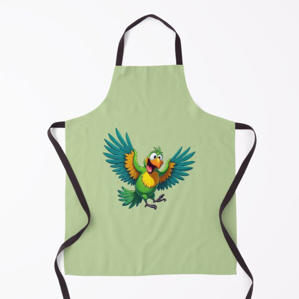 Item preview, Dancing Parrot Cartoon with Vibrant Tropical Feathers designed and sold by PENLEAF DESIGNS.