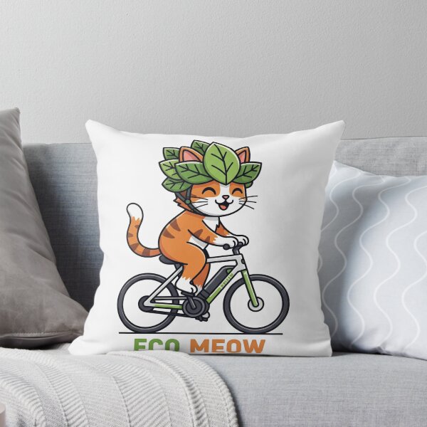 Item preview, Eco Meow: Ecological Cat on a Bicycle designed and sold by elglotonmusical.