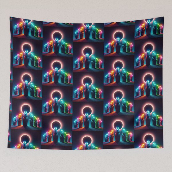 Item preview, Easter Island Statues and the Solar Eclipse designed and sold by Dogandesighn.