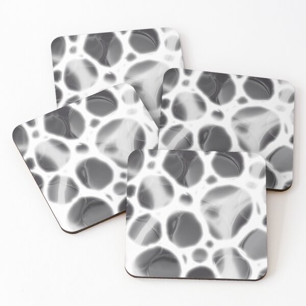 Item preview, Cloudy storm Black and White organic shape designed and sold by RipleyDrips.