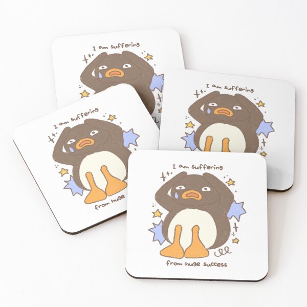 Item preview, Pingu and his crisis “I am suffering from huge success” Fan-art Sticker designed and sold by Planet Karu.