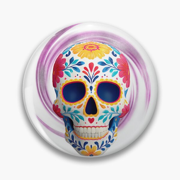 Item preview, Sugar Skull – Colorful Day of the Dead Art Design designed and sold by DesignArtist.ia.