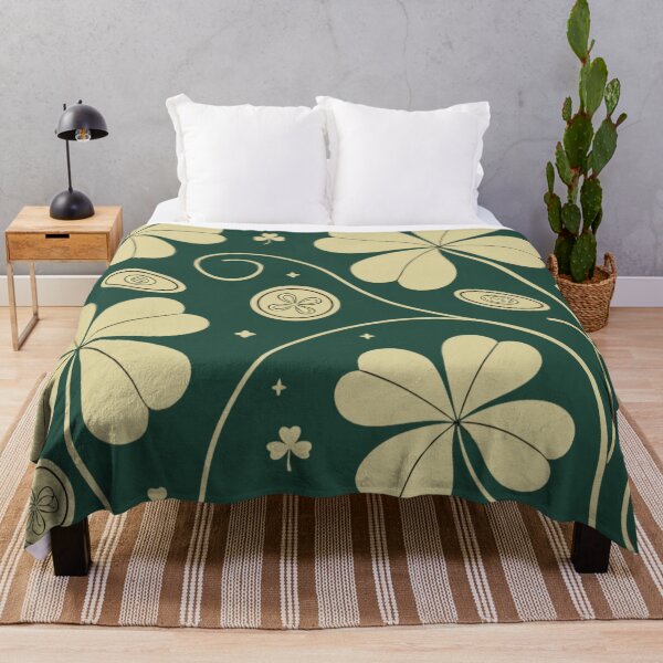 Item preview, Golden four-leaf clovers and coins , lucky symbols . designed and sold by Lucky 777.