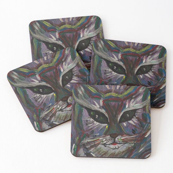 Item preview, Abstract Cat Portrait in Vibrant Colors designed and sold by FNart1322.