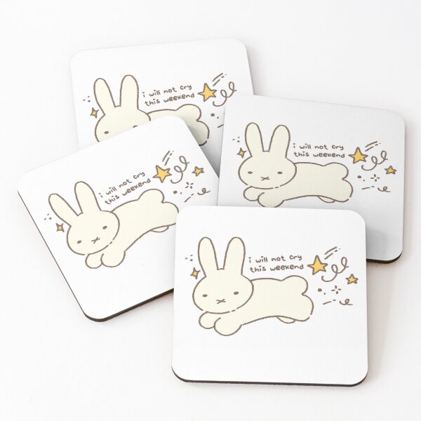 Item preview, Miffy is just a bunny “i will not cry this weekend” Fan-art Sticker designed and sold by Planet Karu.
