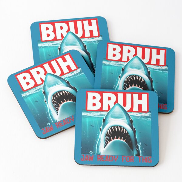 Item preview, Bruh Shark Meme – Jaw Ready For This Funny Design designed and sold by Aredbox.