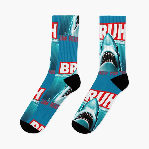 Item preview, Bruh Shark Meme – Jaw Ready For This Funny Design designed and sold by Aredbox.