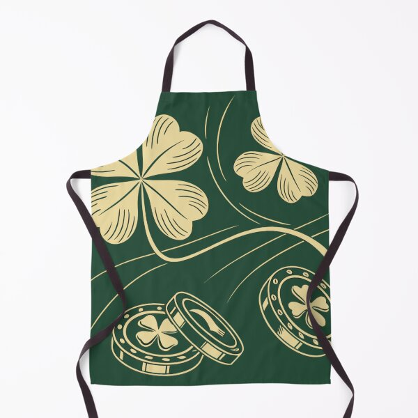 Item preview, Golden four-leaf clovers and coins , lucky symbols . designed and sold by Lucky 777.