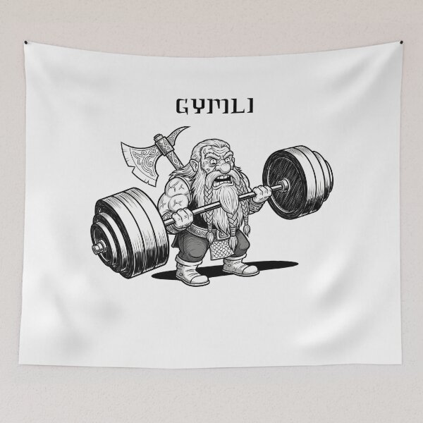 Item preview, The Fellowship of the Whey - Gymli Gymbro  designed and sold by PerchfishR.
