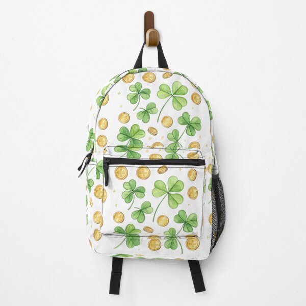 Item preview, Golden four-leaf clovers and coins , lucky symbol. . designed and sold by Lucky 777.