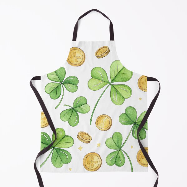 Item preview, Golden four-leaf clovers and coins , lucky symbol. . designed and sold by Lucky 777.
