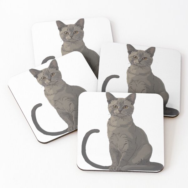 Item preview, Gentle Grey Cat Portrait  designed and sold by RawLegacy.